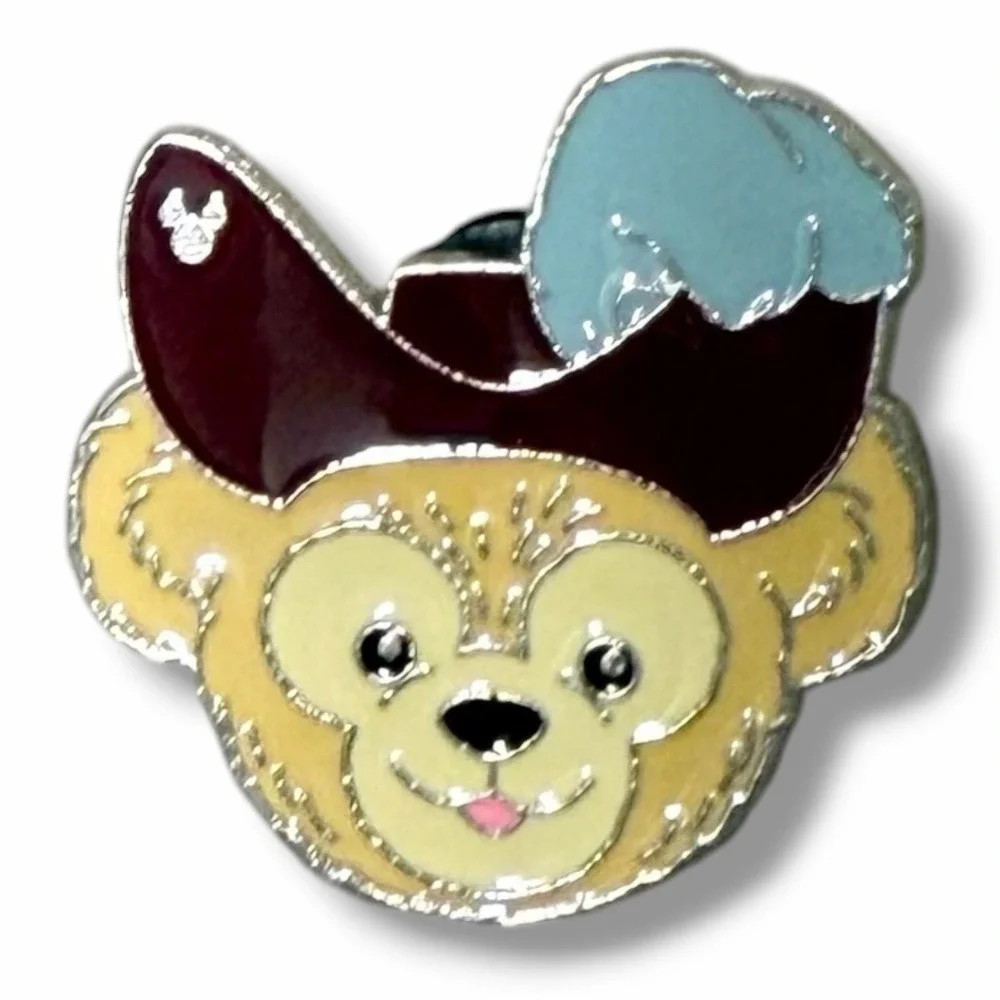 Disney Duffy Bear Captain Hook Pirate Hat 2013 Hidden Mickey Trading Pin I28